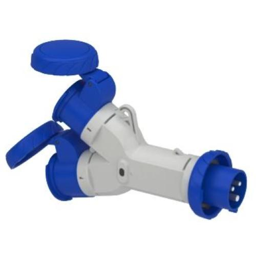 MOLTIPLICATORE 2U 2P+T 16A 220V