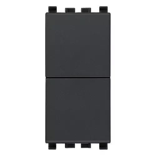 VIMAR EIKON - DUE PULSANTI INDIPENDENTI NO+NO 10A GRIGIO