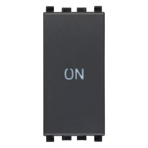 VIMAR EIKON - PULSANTE 1P NO+NC 10A SIMBOLO ON GRIGIO