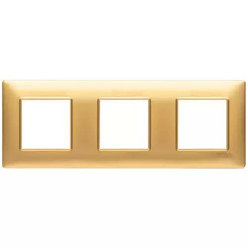 VIMAR PLANA - PLACCA 6M (2+2+2) INT71 ORO OPACO