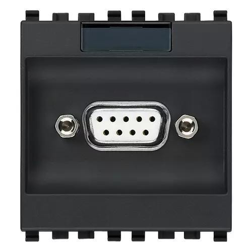 VIMAR EIKON - PRESA CONNETTORE 9P SUB D GRIGIO