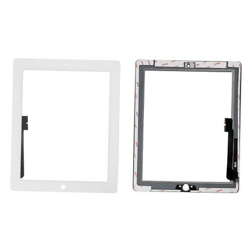 VETRO TOUCH SCREEN SCHERMO BIANCO COMPLETO PER IPAD 3 / 4 A1416 / A1430 / A1403 / A1458 / A1459 / A1460 (NO TASTO HOME)