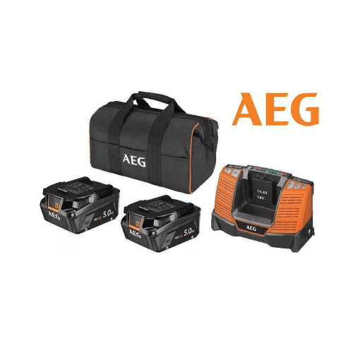 AEG HD BATTERY/ CHARGER SET 18V 5.0 AH