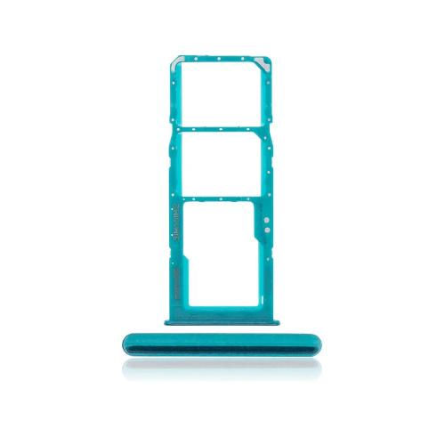 CARRELLO PORTA LETTORE DUAL SIM MICRO SD CARD READER PER SAMSUNG A30S A307F VERDE GREEN