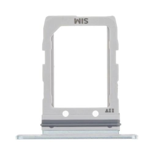 CARRELLO PORTA LETTORE DUAL SIM CARD READER PER SAMSUNG F900 GALAXY FOLD BIANCO ARGENTO SILVER WHITE