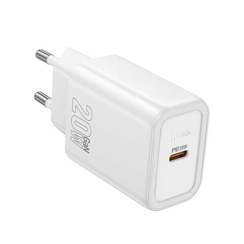 HOCO N60 - CARICABATTERIE DA RETE 20W - 1*USB TYPE-C - BIANCO