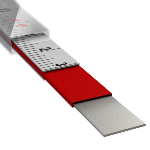 OPEN REEL - ROTELLA METRICA CON CASSA APERTA RINFORZATA IN METALLO E NASTRO IN ACCIAIO RIVESTITO IN NYLON - 100 M - MILWAUKEE