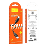 HOCO - CAVO DATI HYPER POWER DELIVERY X96 - USB TYPE-C TO USB TYPE-C, 60W, 1.0M - NERO