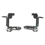 CONNETTORE RICARICA APPLE IPHONE 15 PRO MAX FLAT MICROFONO DOCK CARICA NERO BLACK