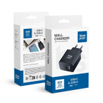 Caricabatterie da rete Blue Star universale USB C+USB-A PD QC4.0 3A 25W TFB-TC-25WPD black