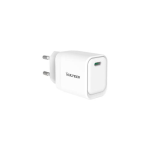 CARICATORE ADATTATORE UNIVERSALE VULTECH CC45-1C 1 PORTA TYPE-C PD45 GAN PPS 45W - BIANCO DIMENSIONI COMPATTE