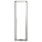 URMET TELAIO PORTAMODULI CON CORNICE SINTHESI STEEL, 1 FILA 4 MODULI