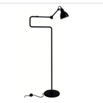 DCW LAMPE GRAS N°411 LAMPADA A PIANTANA DOPPIA CURVA IN ACCIAIO - COLORE NERO OPACO - PRODOTTO ESPOSIZIONE