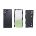 BACK COVER + CAMERA FRAME SAMSUNG S23 Ultra 5G SM-S918B SCOCCA COPRIBATTERIA POSTERIORE NERO
