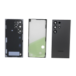 BACK COVER + CAMERA FRAME SAMSUNG S24 Ultra 5G SM-S928B SCOCCA COPRIBATTERIA POSTERIORE NERO
