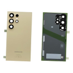 BACK COVER + CAMERA FRAME SAMSUNG S24 ULTRA S928B SCOCCA COPRIBATTERIA POSTERIORE GIALLO / TITANIUM YELLOW