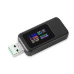 TESTER POWER TENSIONE CORRENTE MULTIFUNZIONE 2 IN 1 VOLTIMETRO AMPEROMETRO SCHERMO USB-A DC4-30V KWS-MX18L NERO