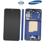 TOUCH SCREEN SCHERMO ORIGINALE SERVICE PACK PER SAMSUNG GALAXY S25 5G S931B BLU / NAVY CON FRAME VETRO LCD DISPLAY GH82-36329D