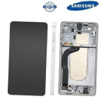 TOUCH SCREEN SCHERMO ORIGINALE SERVICE PACK PER SAMSUNG GALAXY S25 EDGE 5G S937B SILVER / TITANIUM SILVER / TITANIUM ICYBLUE CON FRAME VETRO LCD DISPLAY GH82-37224A
