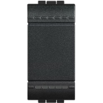 PULSANTE 1P 16A 1M BTICINO LIVING LIGHT - ANTRACITE