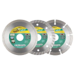 WOLFCRAFT SET DI DISCHI DA TAGLIO DIAMANTATI IN 3 PEZZI Ø110MM