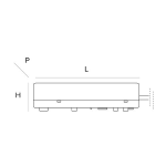 ALIMENTATORE LED 75W 24V IP67 - 140X32X63MM