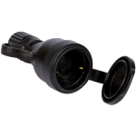 PRESA DIRITTA HI-PRO STANDARD TEDESCO 2P+T 16A CON COPERCHIO IN GOMMA - IP44