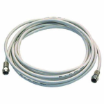 PROLUNGA TV 3MT CAVO COASSIALE 75OHM CON CONNETTORI "F" + 0-RING - COLORE BIANCO