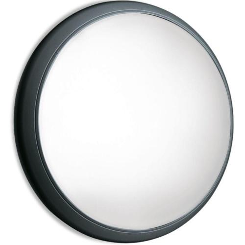 NOVA TONDA 260 E27 NERO DIFFUSORE VETRO SATINATO