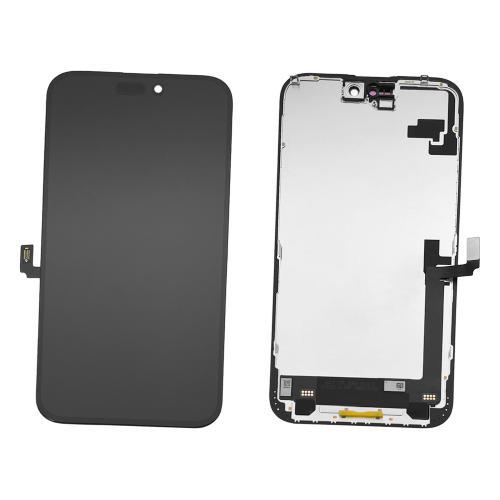 DISPLAY LCD COF FHD INCELL PER APPLE IPHONE 16 PLUS TOUCH SCREEN VETRO SCHERMO FRAME NERO(IC INTERCAMBIABILE)
