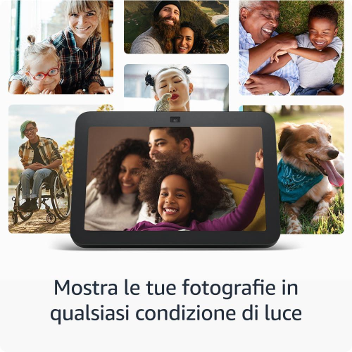 AMAZON Echo Show 8 (3ª gen.) Antracite Schermo touch intelligente HD con audio spaziale