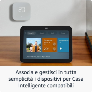 AMAZON Echo Show 8 (3ª gen.) Antracite Schermo touch intelligente HD con audio spaziale