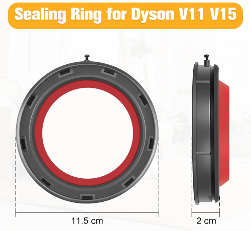 Contenitore Top Fisso Anello Di Tenuta Di Ricambi per Dyson V11 V15 Guarnizione