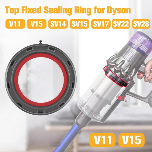 Contenitore Top Fisso Anello Di Tenuta Di Ricambi per Dyson V11 V15 Guarnizione