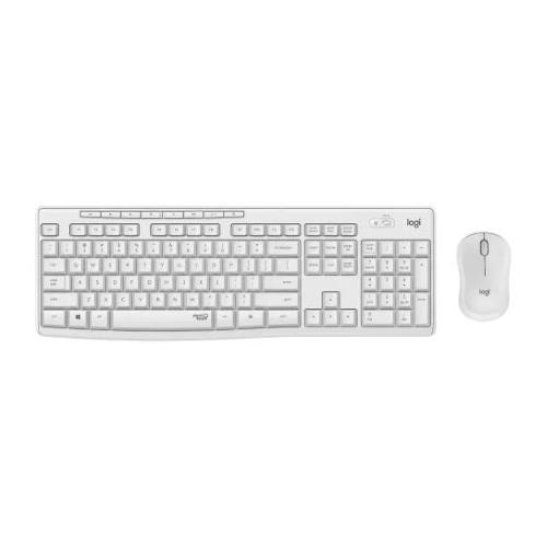 LOGITECH WIRELESS COMBO MK295 SILENT KIT MOUSE E TASTIERA BIANCO