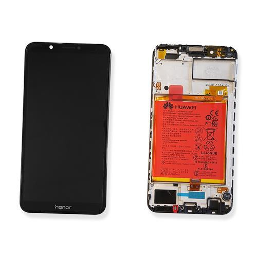 TOUCH SCREEN SCHERMO ORIGINALE PER HUAWEI Y7 2018 LDN-L01 / HONOR 7C NERO VETRO LCD DISPLAY SERVICE PACK