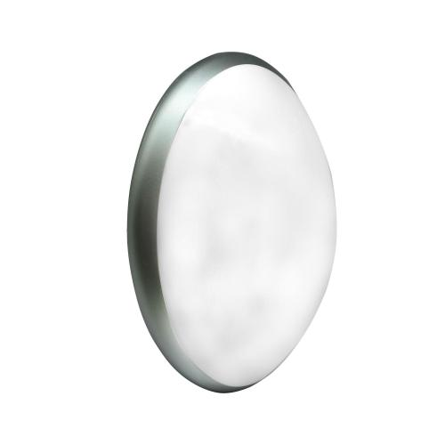 CLASS OVAL APPLIQUE DA GIARDINO PER ESTERNI D.280 E27 SILVER