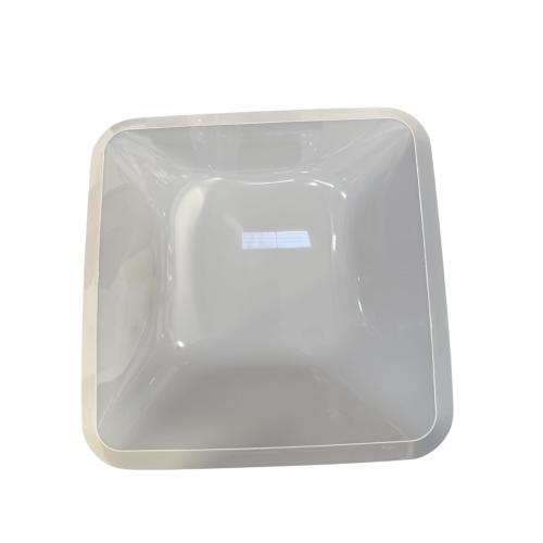 EXCELL QUADRA DIFFUSORE POLICARBONATO OPALINO D.300 E27 BIANCO