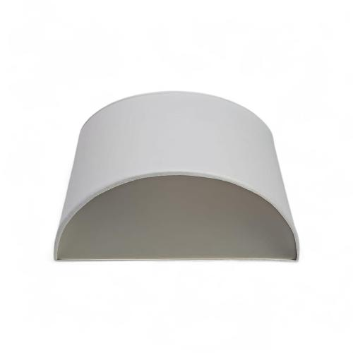 APPLIQUE MEZZALUNA IN TESSUTO BIANCA 1 LUCE E27