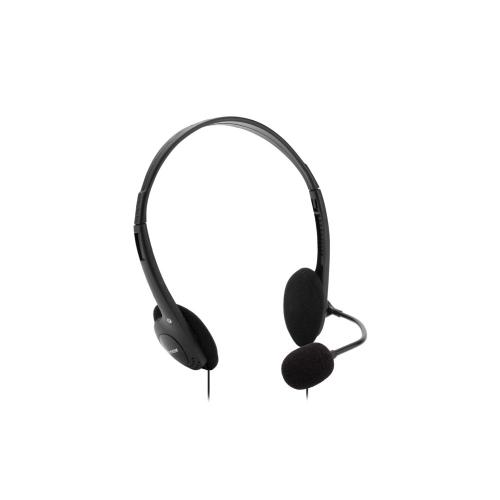 VULTECH CUFFIE CON MICROFONO VULTECH HS-01 REV. 2.2 CON DOPPIO JACK 3,5MM E ADATTATORE