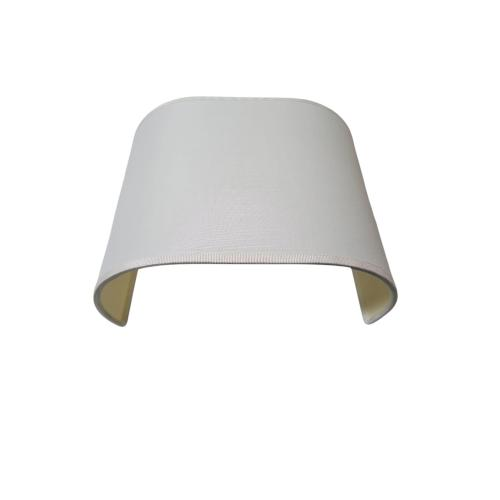 APPLIQUE A PARETE IN TESSUTO BIANCA STY.C.M. L.25 H.18 1 LUCE E27