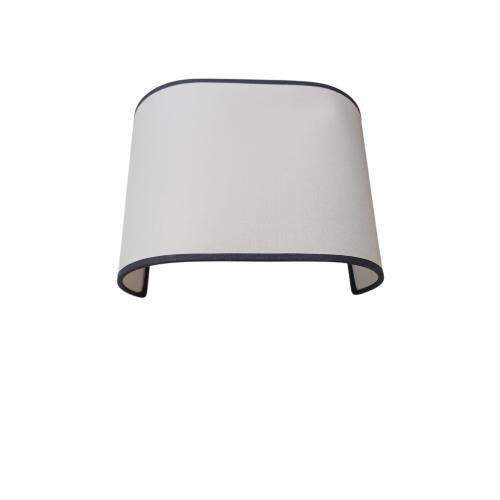 CUFFIA DI RICAMBIO BIANCA CON BORDO GRIGIO PER APPLIQUE STYAPP25X18