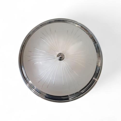 PLAFONIERA OMA D45 CROMO/VETRO
