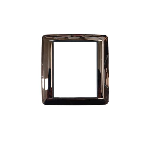 PLACCA ROUND 8M CROMO NERO