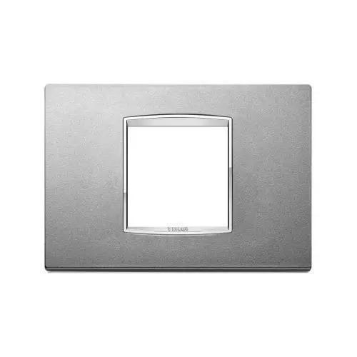 VIMAR EIKON - PLACCA CLASSIC 2M CEN ARGENTO MATT