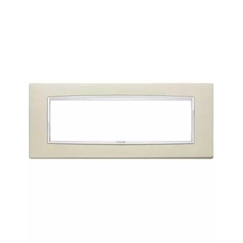 VIMAR EIKON CHROME - PLACCA CLASSIC 7M CHAMPAGNE METAL