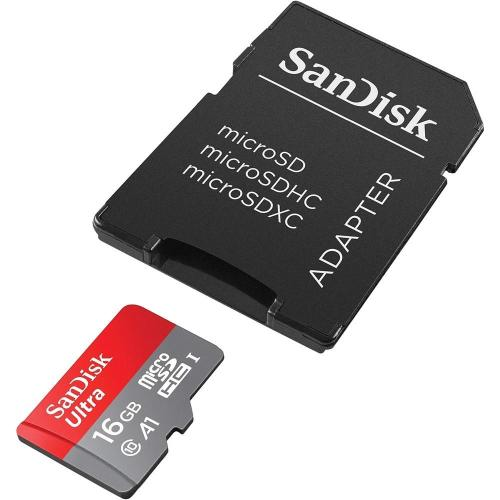 MEMORY CARD MICROSD 16GB SANDISK SDSQUAR-016G-GN6MA CON ADATTATORE