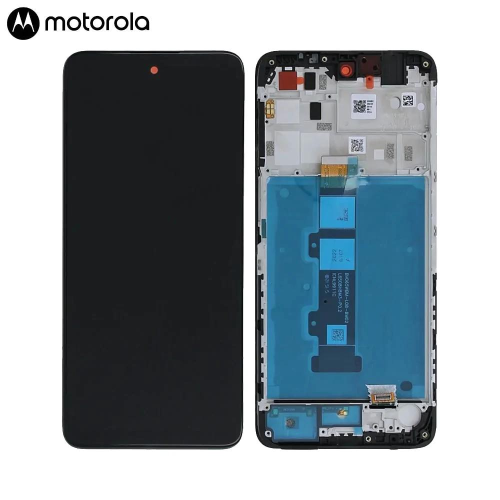 MOTOROLA DISPLAY MOTO G22 CON FRAME BLACK SERVICE PACK