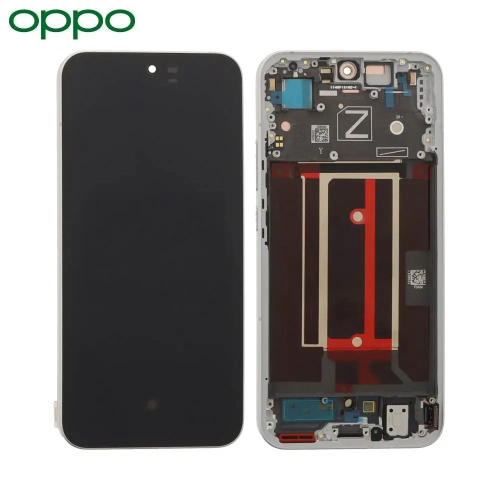 OPPO DISPLAY Reno13 5G 2024 CON FRAME PLUME WHITE SERVICE PACK