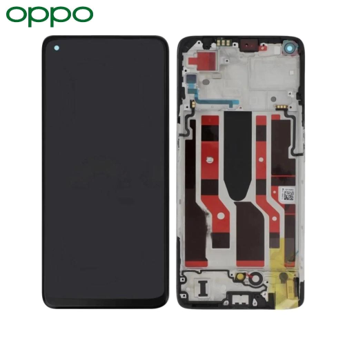 OPPO DISPLAY RENO7 LITE/RENO7 Z 5G / RENO 8 LITE CON FRAME BLACK SERVICE PACK